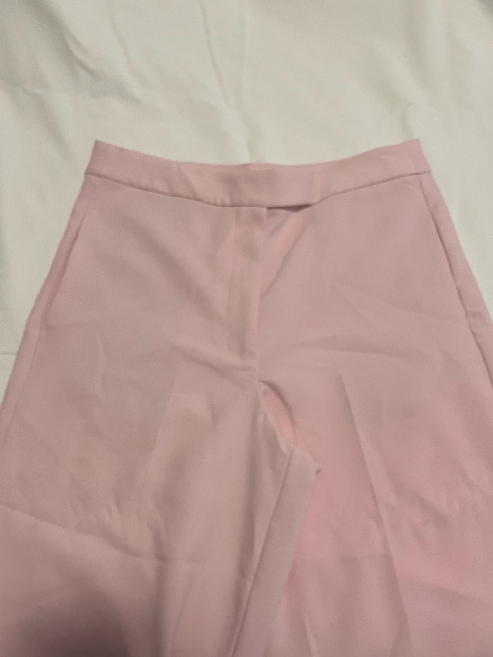 High-Rise Pink Flare Pants